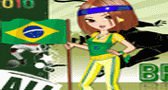 تلبيس مشجعات البرازيل